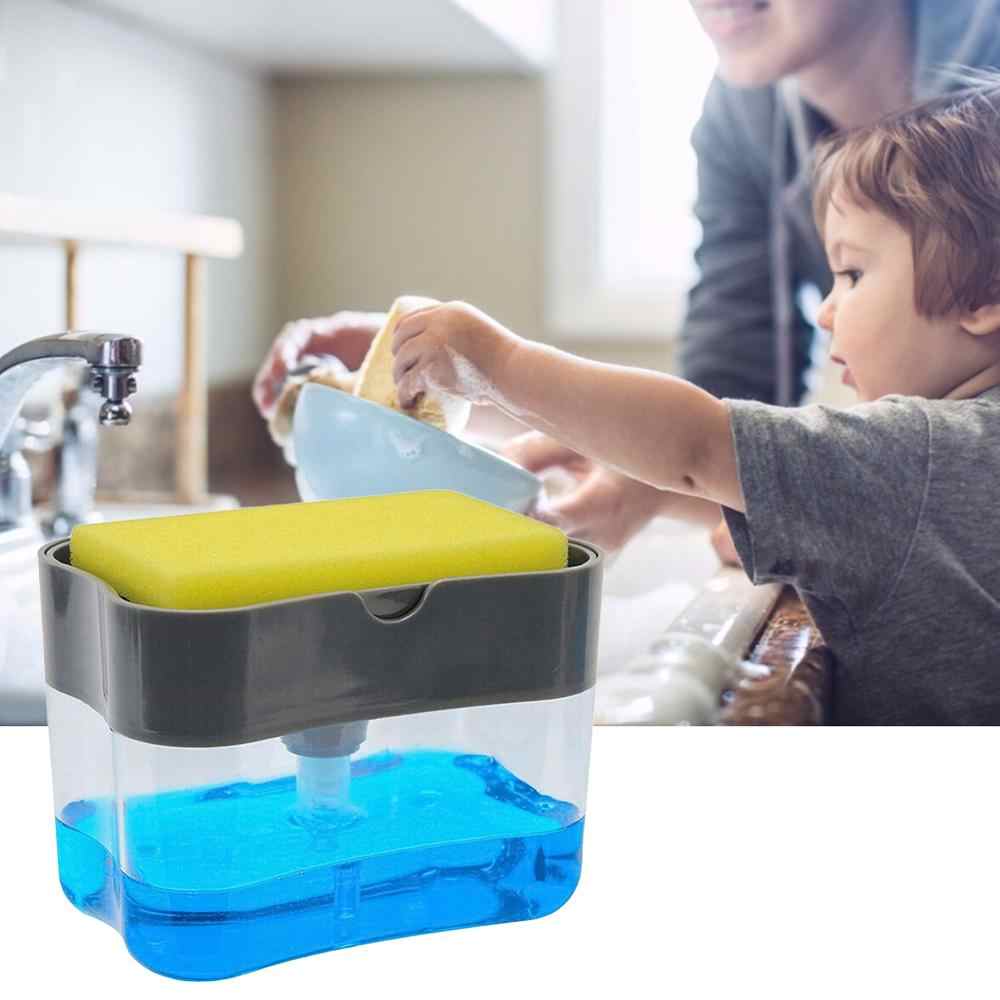 Dispenser di Sapone per Piatti con Porta Spugna