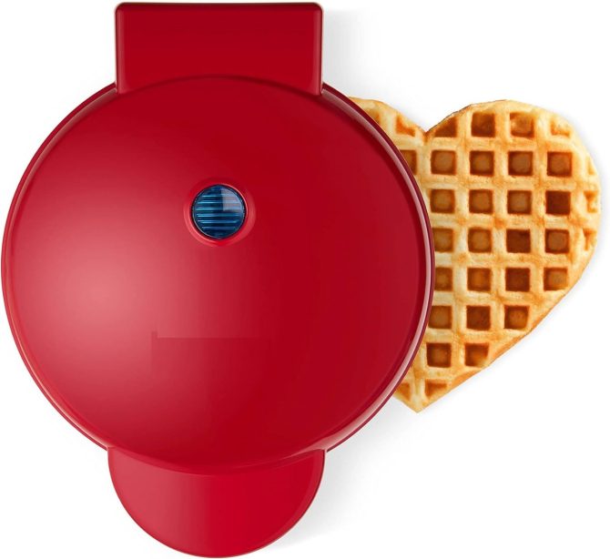 Piastra waffle a forma di cuore mini macchina per waffle