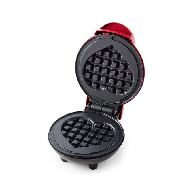Piastra waffle a forma di cuore mini macchina per waffle