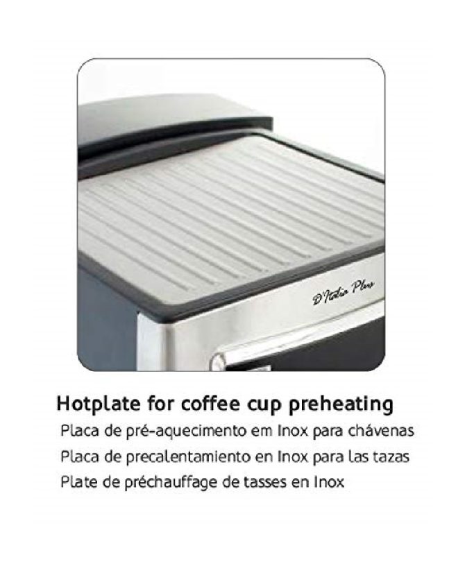 Haeger CM-85B.006A Macchina Per Caffè Libera Installazione Macchina Da Caffè Con Filtro Nero 1,6 L Semi-Automatica